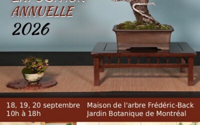 Exposition annuelle 2026 de la Société de bonsaï et de penjing de Montréal